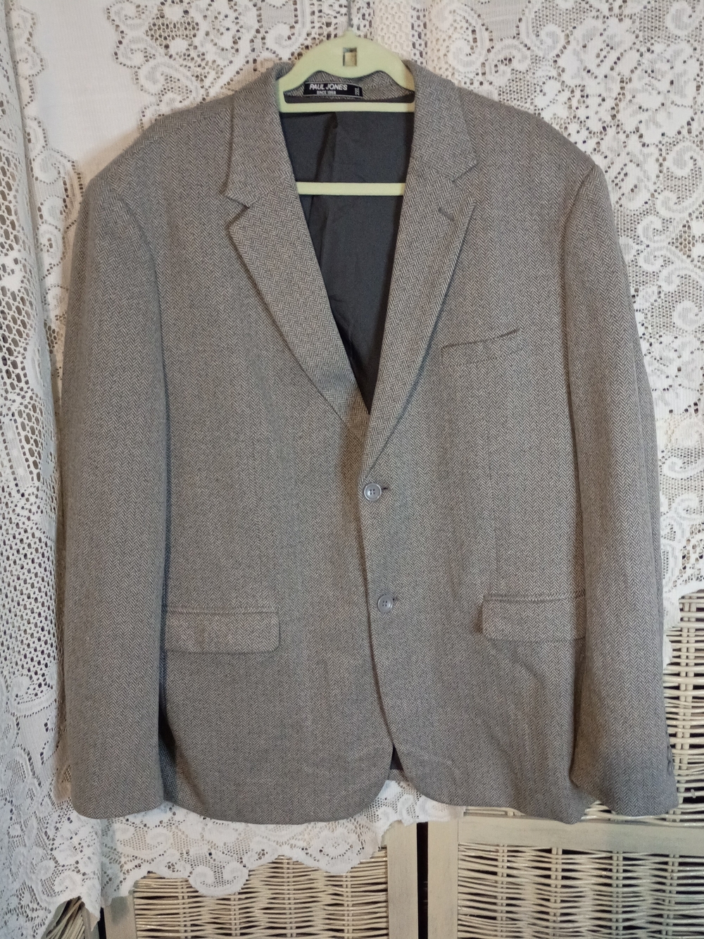 Paul Jones Men's Herringbone Blazer Jacket 2XL